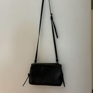 Madewell Black Leather Crossbody Bag